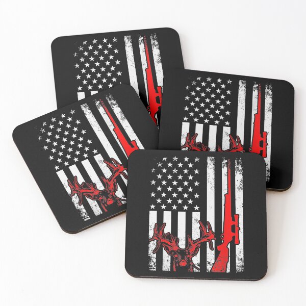 Item preview, Buck Deer Hunting American Usa Flag designed and sold by lindaxse.