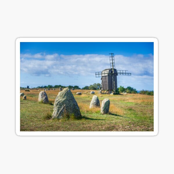 Windmill on Öland, Sweden Sticker