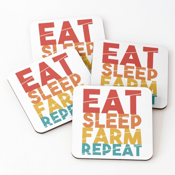 Item preview, Eat Sleep Farm Repeat designed and sold by Vondella.