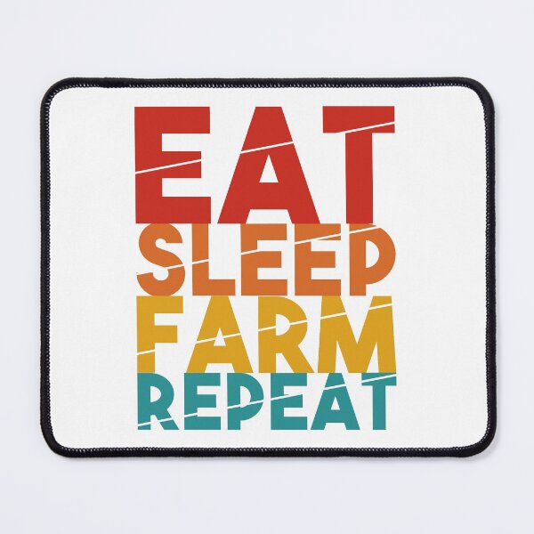 Item preview, Eat Sleep Farm Repeat designed and sold by Vondella.
