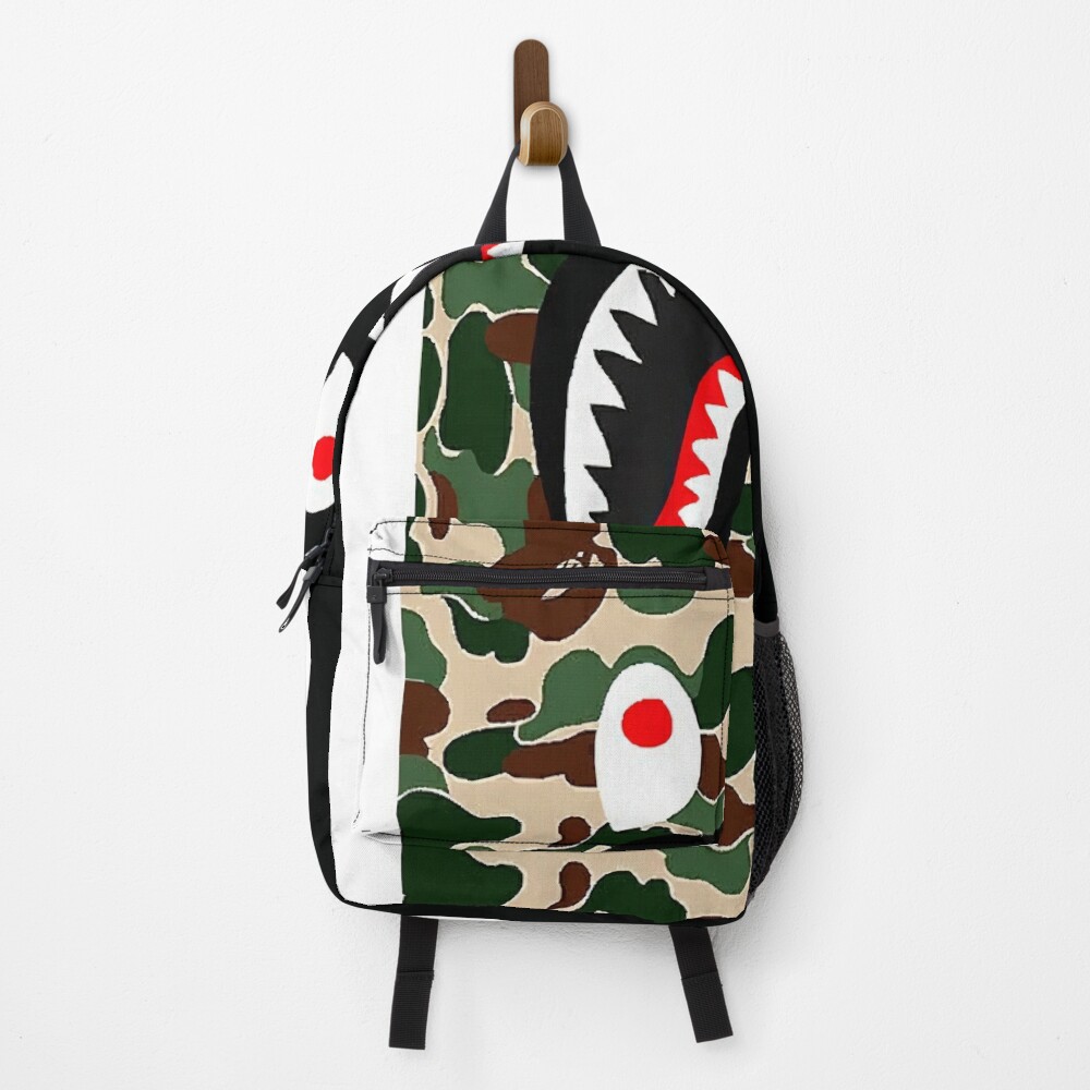 BLack Bape Camo Shark Backpack  Backpack for Sale by teaseglide