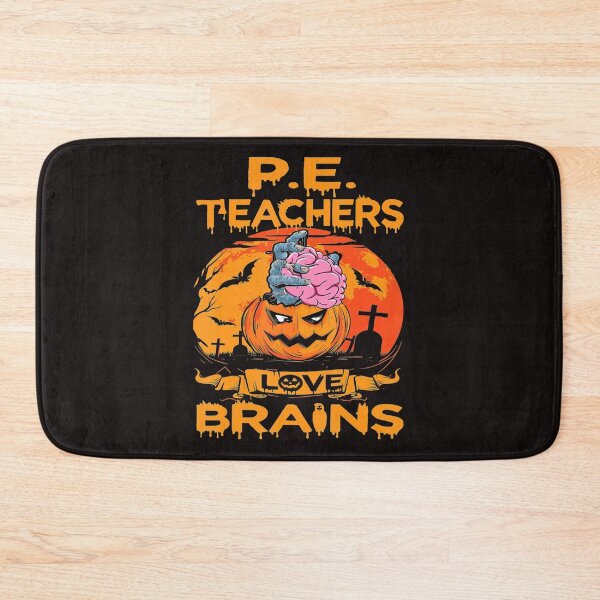 Item preview, P.E. Teachers Love Brains Funny Halloween Teacher . designed and sold by HaydenLee162397.