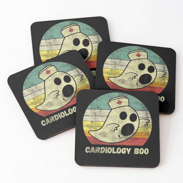 Item preview, Vintage Halloween Ghost Cardiology Boo Nurse Nursing Medical designed and sold by KajaSzulc.