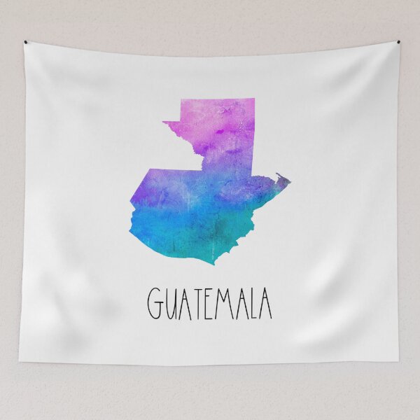Item preview, Guatemala Watercolor Map - Guatemalan designed and sold by MountainD.