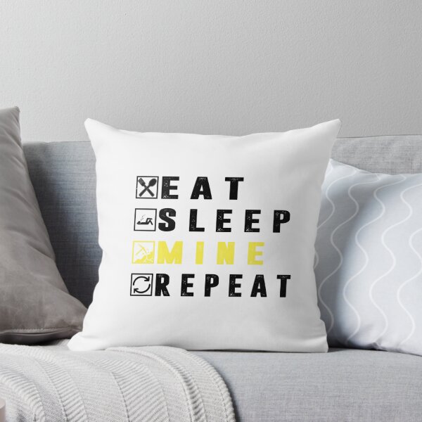 Item preview, Eat Sleep Mine Repeat designed and sold by ayyoubdz.