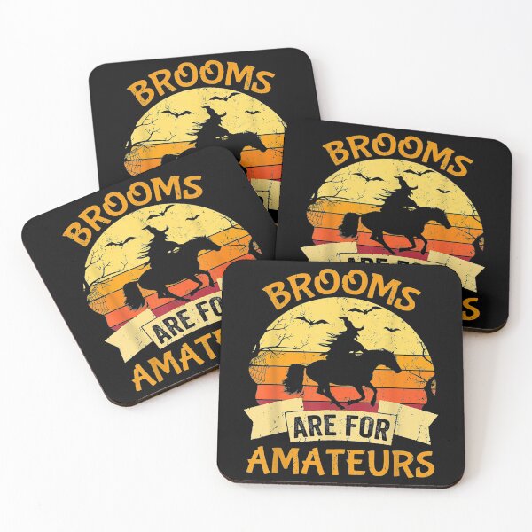 Item preview, Witch Riding Horse Halloween Brooms Are For Amateurs Funny designed and sold by KajaSzulc.