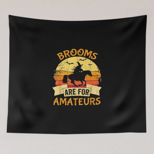 Item preview, Witch Riding Horse Halloween Brooms Are For Amateurs Funny designed and sold by KajaSzulc.