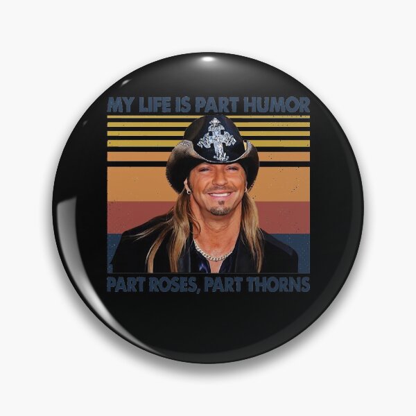 Item preview, Retro Tees Bret Michaels My Life Is Part Humor Part Roses  Part Thorns  Love Funny designed and sold by ReannaReilly.