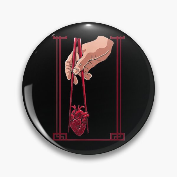 Item preview, Aesthetic Goth Anime Japanese Chopstick and Heart designed and sold by LochyshiArah.