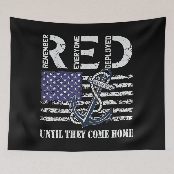 Item preview, Red Friday Military Deployed Navy Soldier US Flag Veteran designed and sold by Marmion434423.