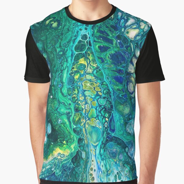 Fluid Art/Acrylic Pour, Abstract Art- Breakthrough Graphic T-Shirt