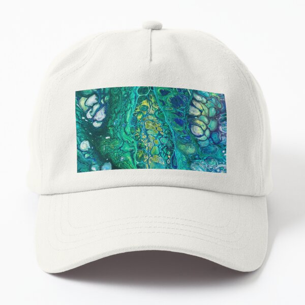 Fluid Art/Acrylic Pour, Abstract Art- Breakthrough Dad Hat