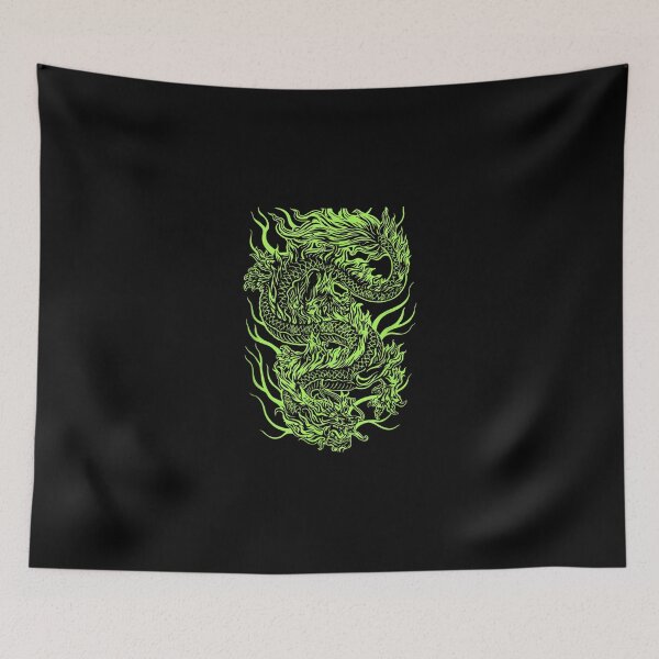 Aperçu de l'œuvre Esthétique Vert Dragon Chinois Grunge Egirl Filles Femmes créée et vendue par LochyshiArah.