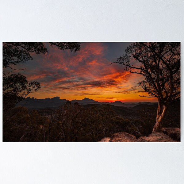 Item preview, Sunset at the Warrumbungle National Park, NSW Australia designed and sold by KeithMcInnes.