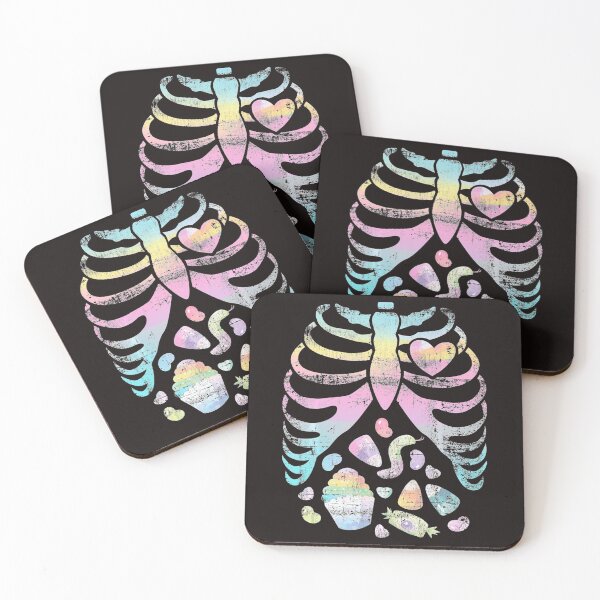 Item preview, Pastel Goth Skeleton Halloween Rainbow Gift . designed and sold by HaydenLee162397.