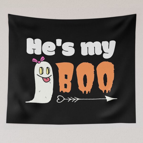 Item preview, He's my boo - he's my boyfriend - Halloween romance designed and sold by For the love of Pixels.