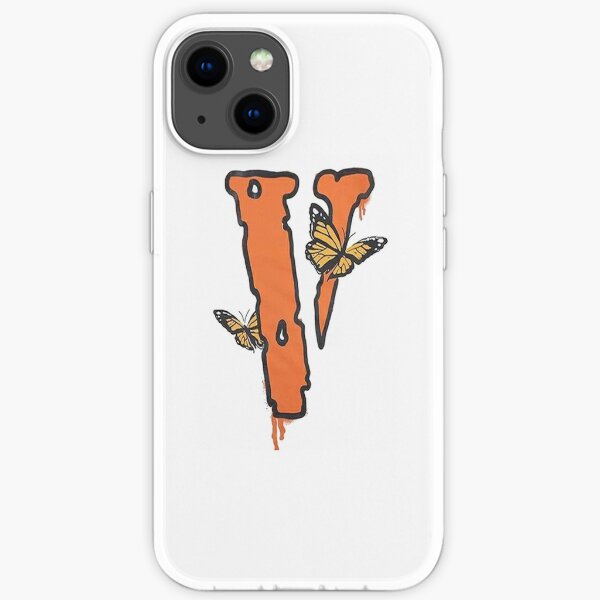 Jus wrld x vlone papillon Blanc stickers Coque souple iPhone