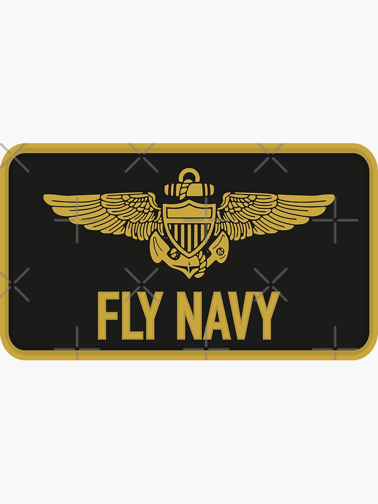 "Fly Navy" Sticker for Sale by TGStudios Redbubble