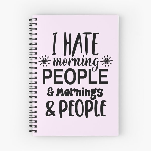 Item preview, I Hate Morning People Mornings & People designed and sold by LiveToLearn.