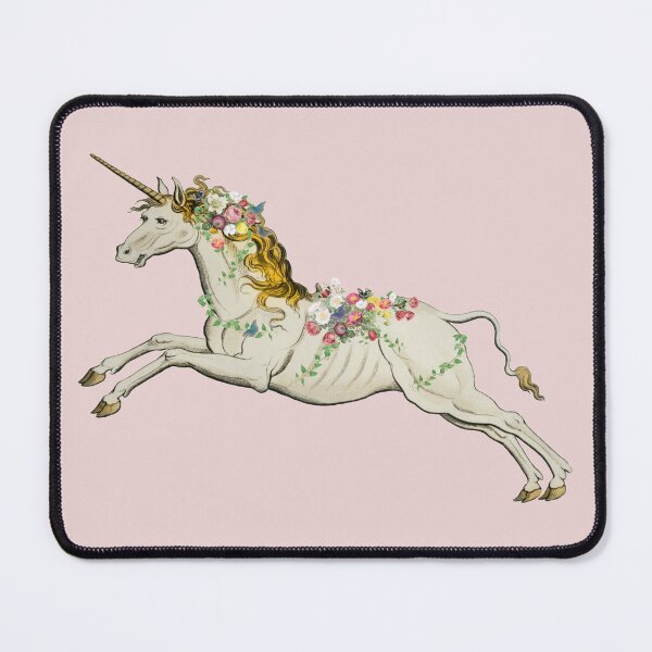 Item preview, Cute White Unicorn With Vintage Flowers And Butterflies designed and sold by TrulyEpoque.