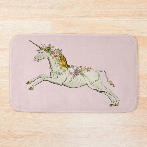 Item preview, Cute White Unicorn With Vintage Flowers And Butterflies designed and sold by TrulyEpoque.