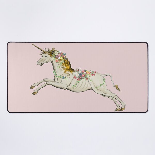 Item preview, Cute White Unicorn With Vintage Flowers And Butterflies designed and sold by TrulyEpoque.
