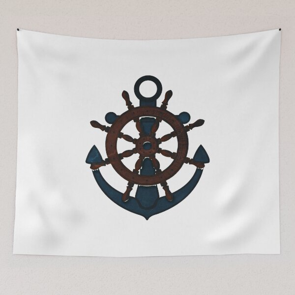 Item preview, ships wheel designed and sold by Blend  & Shine.