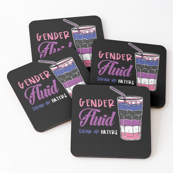 Item preview, Genderfluid Drink Up Haters Genderfluid Pride designed and sold by queerappear.