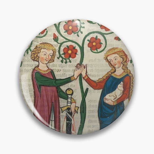 Item preview, The Lovers (14th century) - Codex Manesse designed and sold by SALON DES ARTS.
