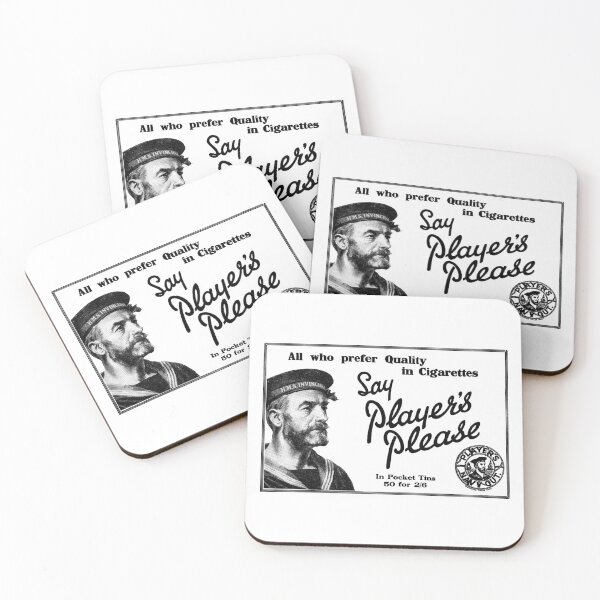 Item preview, PLAYER'S CIGARETTES - ADVERT designed and sold by ThrowbackAds.