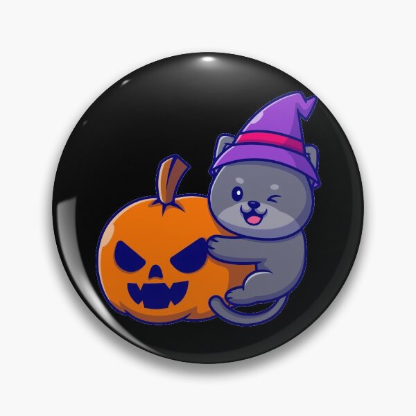 Item preview, Cute Halloween Pumpkin And Cat designed and sold by Gaalaxyz.