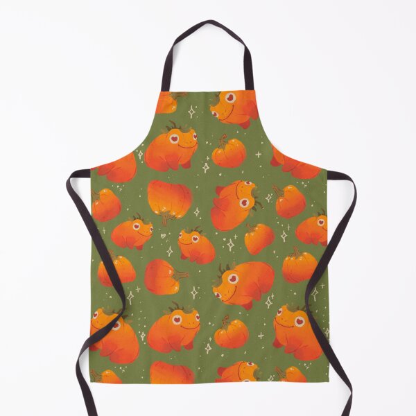 Item preview, Pumpkin frogs repeating pattern designed and sold by Howlites.