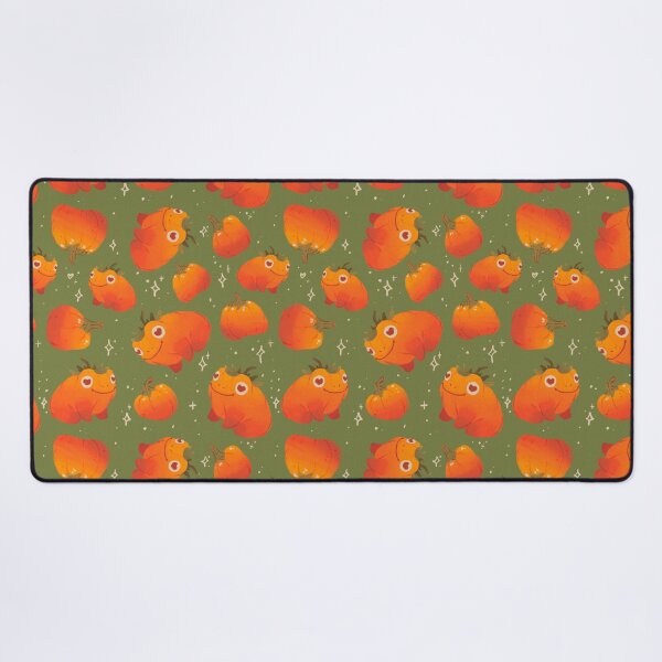 Item preview, Pumpkin frogs repeating pattern designed and sold by Howlites.
