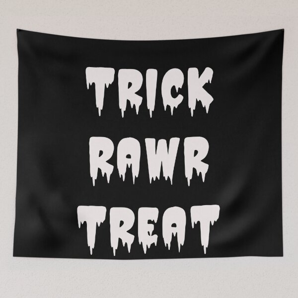 Item preview, Trick rawr treat funny halloween tshirt designed and sold by Hema Thilakaratne.