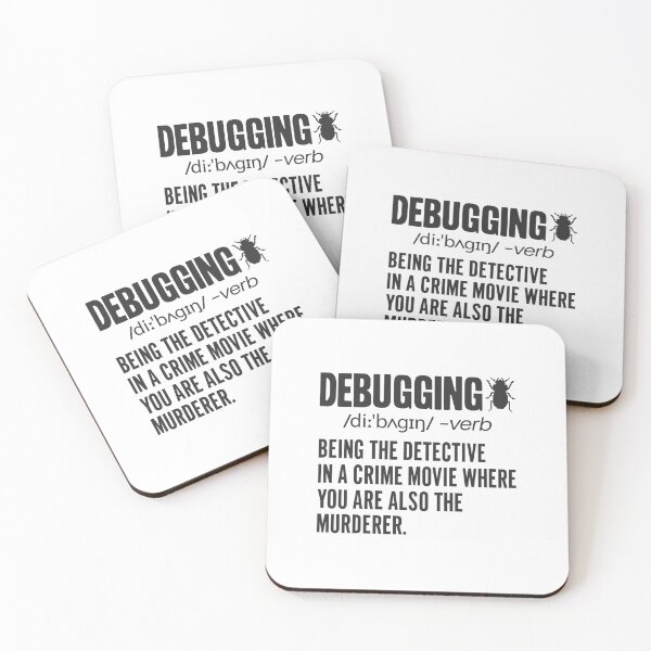 Item preview, Debugging Definition - Funny Computer Programming Lover Bug Error Fixing Bugs  Developer Science Programmer Saying Coding Joke Debugger Quote designed and sold by TalentGenius.