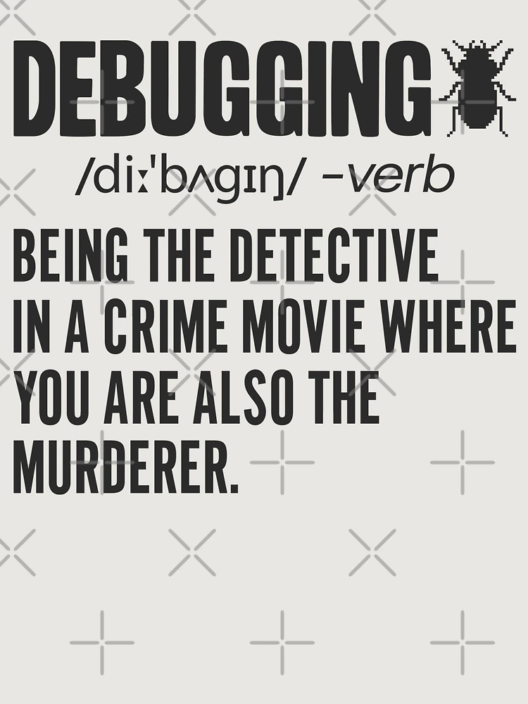 Thumbnail 6 of 6, Premium Oversized Sweatshirt, Debugging Definition - Funny Computer Programming Lover Bug Error Fixing Bugs Developer Science Programmer Saying Coding Joke Debugger Quote designed and sold by TalentGenius.