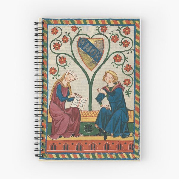 Item preview, The Lovers (14th century) - Codex Manesse designed and sold by SALON DES ARTS.