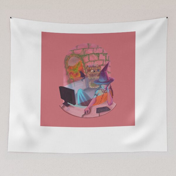 Item preview, gamer witch Chiffon Top designed and sold by hubertpaulsen.