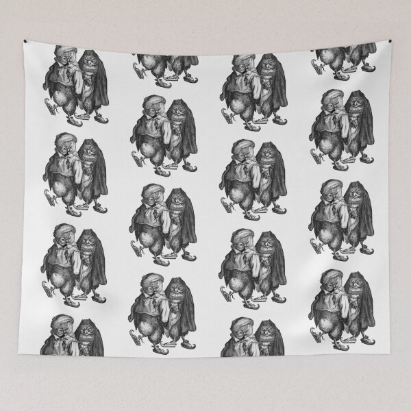 Item preview, A Pair of Skating Owls  designed and sold by close-up.biz.