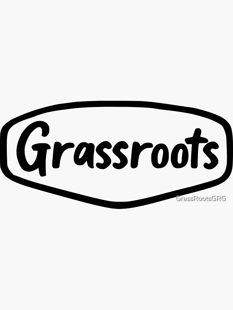 &ldquo;GRASSROOTS LOGO&rdquo; Sticker for Sale by GrassRootsGRG | Redbubble