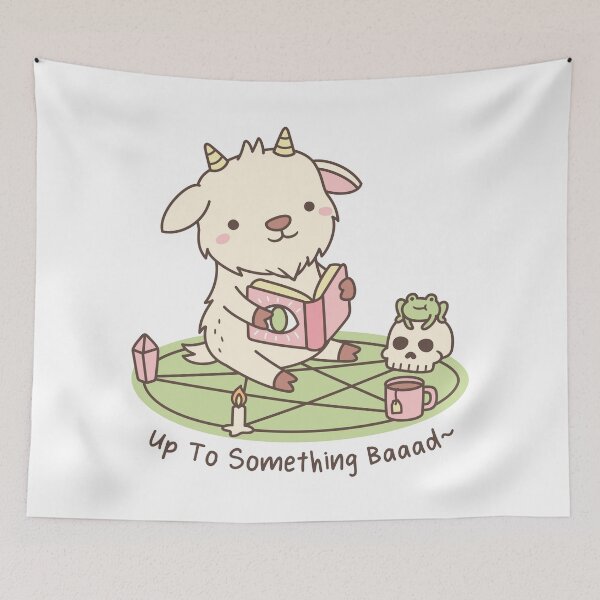 Item preview, Cute Goat Up To Something Baaad designed and sold by rustydoodle.