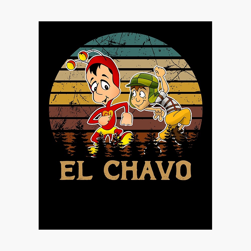 Vintage El Chavo del Ocho TV Series Characters Art