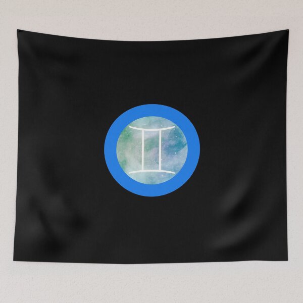 Item preview, Gemini Watercolor Zodiac blue Horoscope Star Sign Gift designed and sold by Hyper-Field.