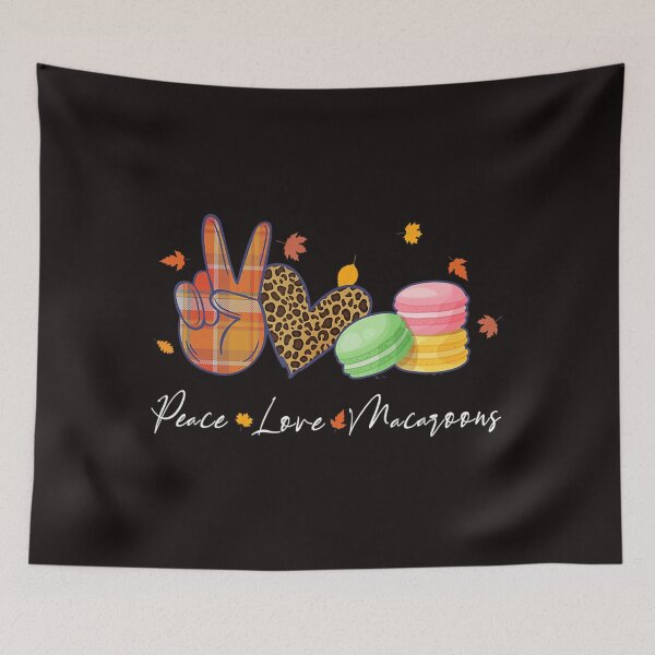 Item preview, Peace Love Macaroons Halloween Thanksgiving Christmas Gift . designed and sold by HaydenLee162397.