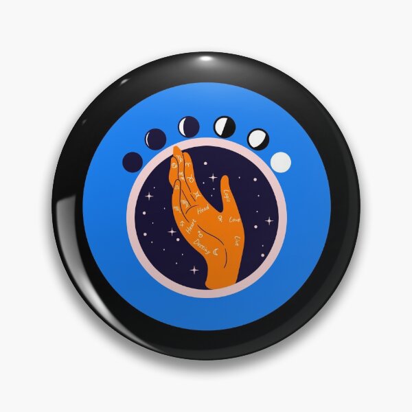 Item preview, Palm Reading Zodiac blue Horoscope Star Sign Gift designed and sold by Hyper-Field.