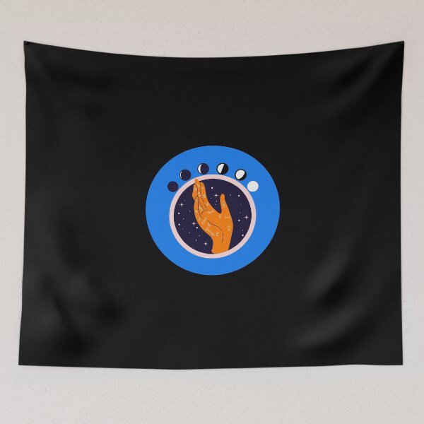Item preview, Palm Reading Zodiac blue Horoscope Star Sign Gift designed and sold by Hyper-Field.