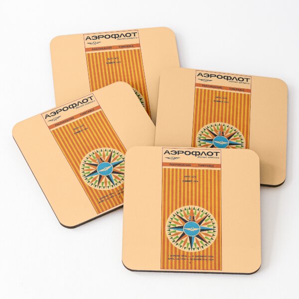 Item preview, WE'RE FLYING AEROFLOT - TIMETABLE designed and sold by ThrowbackAds.