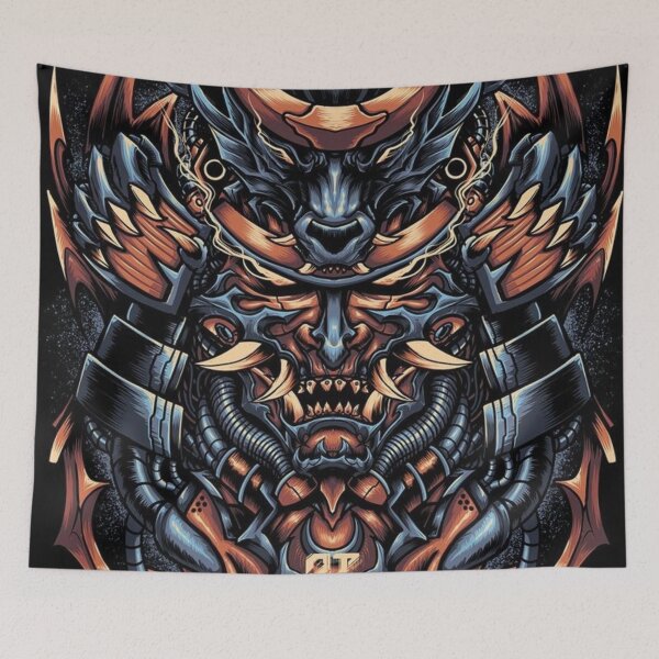 Item preview, Oni Mask Japanese Culture Art M ByTe designed and sold by Bubu World.