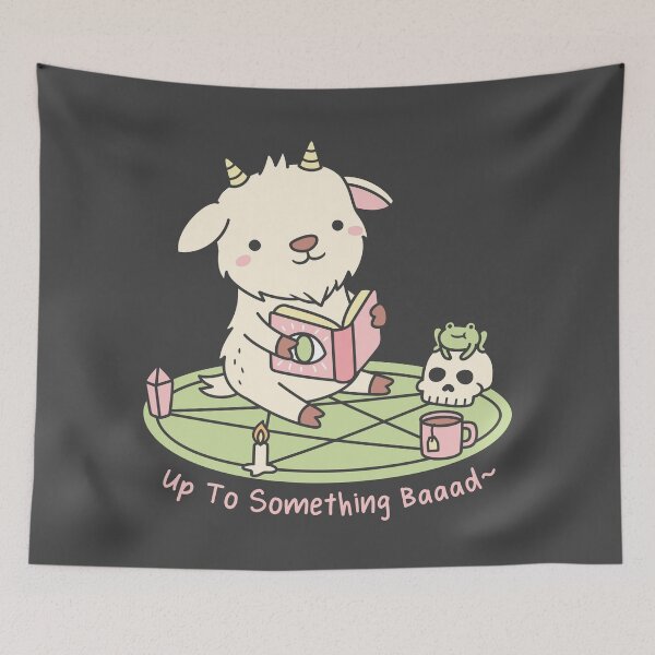 Item preview, Goat Up To Something Baaad Funny Doodle designed and sold by rustydoodle.