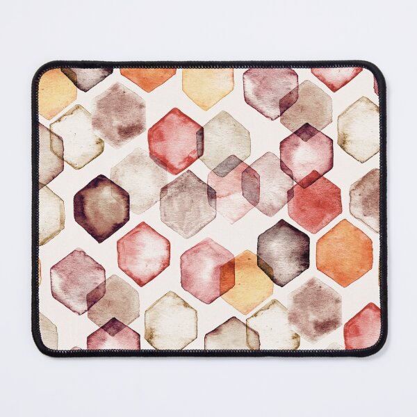 Item preview, Autumn Bokeh - Watercolour Hexagons designed and sold by Tangerine-Tane.